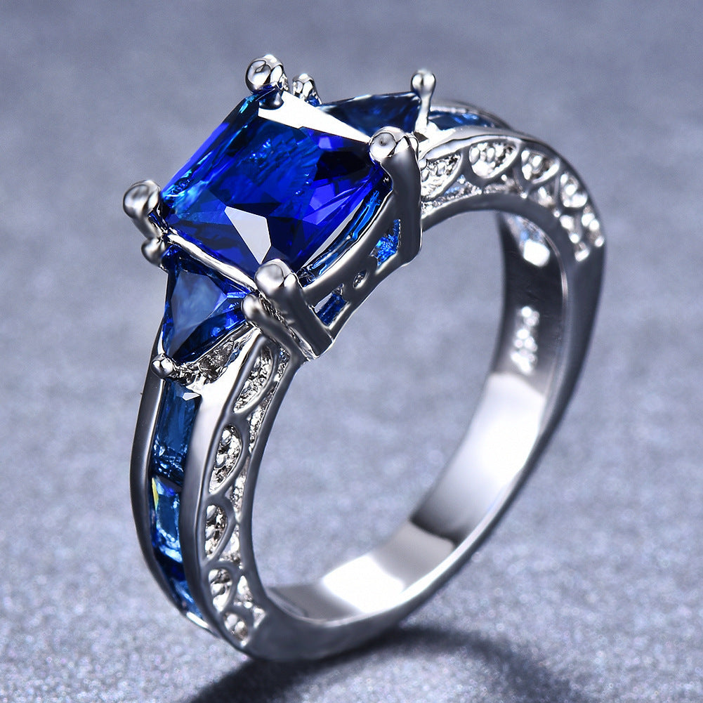 Ring Inlaid With Zirconia