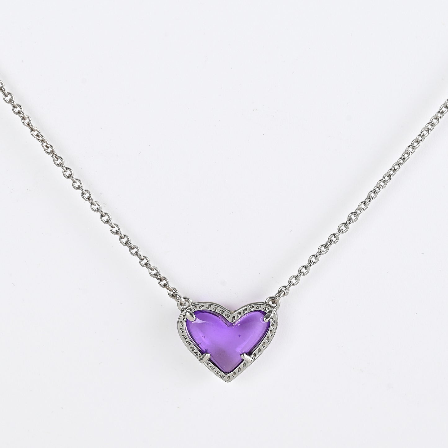 Cubic Zirconia Heart Necklace