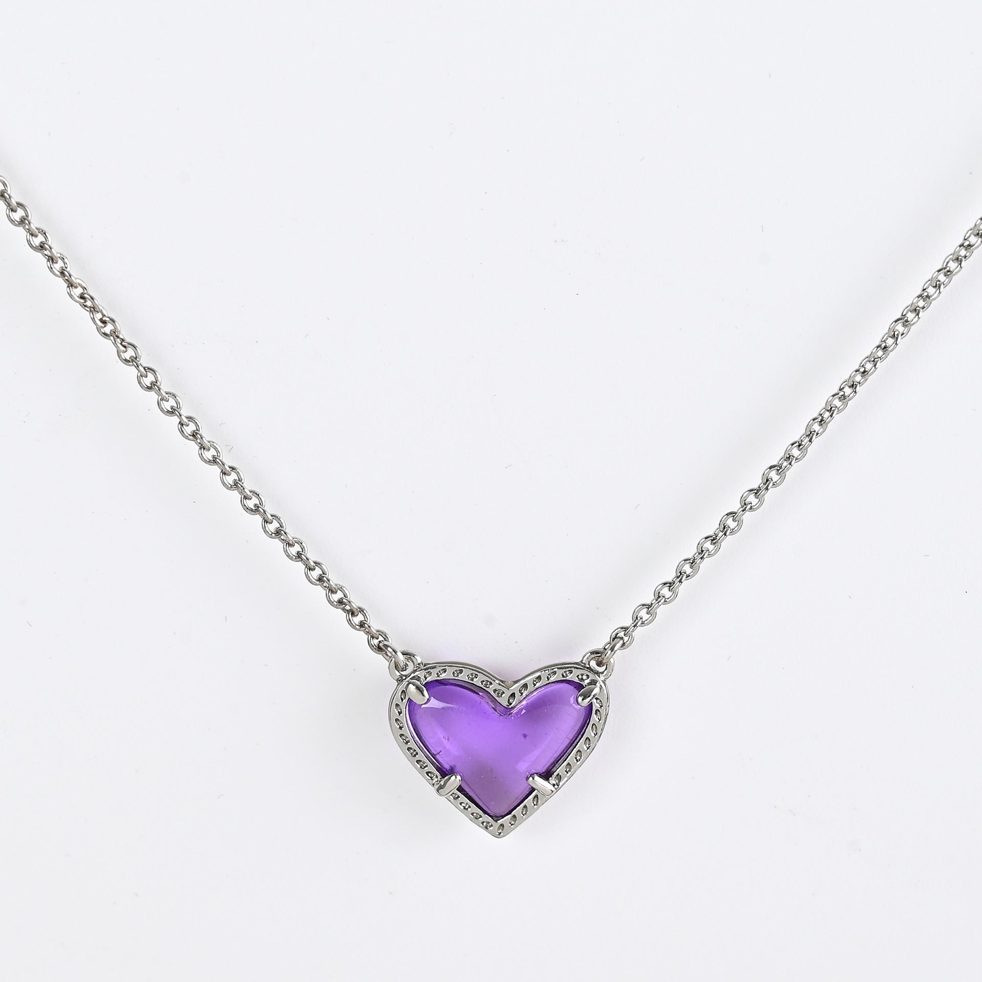 Cubic Zirconia Heart Necklace