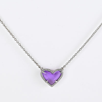 Cubic Zirconia Heart Necklace