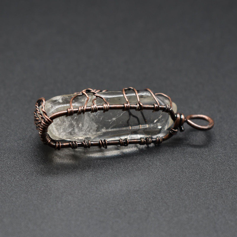 Stone Crystal Tree Necklace