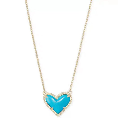 Cubic Zirconia Heart Necklace