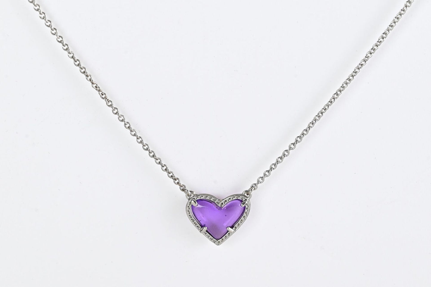 Cubic Zirconia Heart Necklace