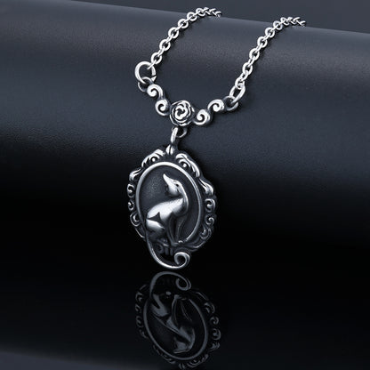 3D Cat Wreath Necklace