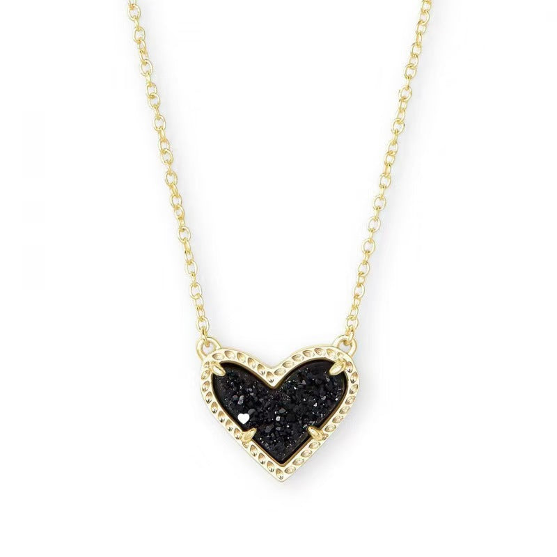 Cubic Zirconia Heart Necklace