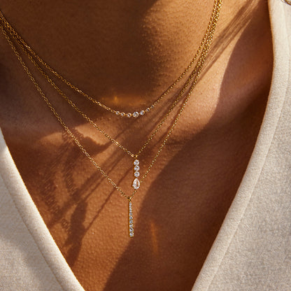Titanium Steel Zircon Necklace