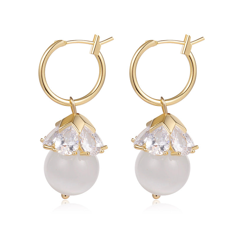 Opal Butterfly Stud Earrings
