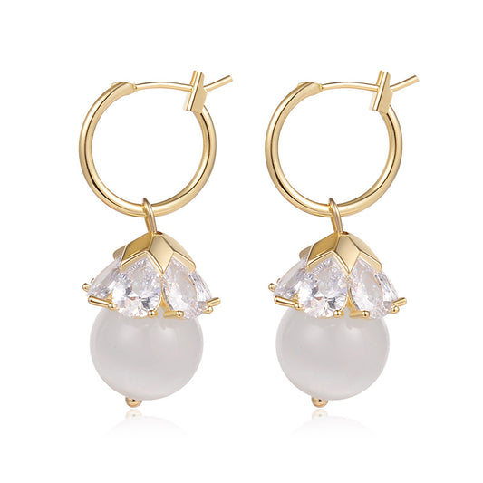 Opal Butterfly Stud Earrings