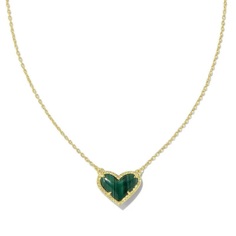 Cubic Zirconia Heart Necklace